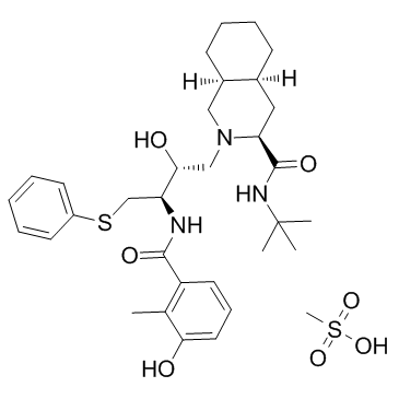 甲磺酸奈非那韦结构式