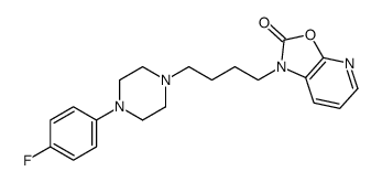 1-[4-[4-(4-fluorophenyl)piperazin-1-yl]butyl]-[1,3]oxazolo[5,4-b]pyridin-2-one结构式