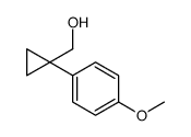 (1-(4-甲氧基苯基)环丙基)甲醇结构式