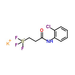 Potassium (3-((2-chlorophenyl)amino) -3-oxopropyl)trifluoroborate structure