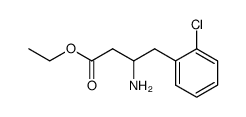 3-amino-4-(2-chlorophenyl)butyric acid ethyl ester结构式