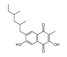 6-((2Ξ,4S)-2,4-dimethyl-hexyl)-2,7-dihydroxy-3-methyl-[1,4]naphthoquinone结构式