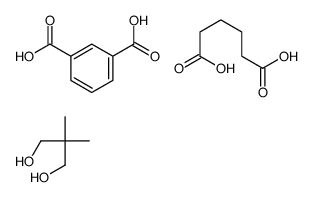 benzene-1,3-dicarboxylic acid,2,2-dimethylpropane-1,3-diol,hexanedioic acid Structure