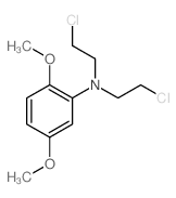 Benzenamine, N,N-bis(2-chloroethyl)-2,5-dimethoxy-结构式