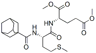 N-[N-(1-Adamantylcarbonyl)-L-methionyl]-L-glutamic acid dimethyl ester结构式