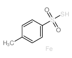 Benzenesulfonothioicacid, 4-methyl-, iron(3+) salt (3:1) structure