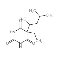 2,4,6(1H,3H,5H)-Pyrimidinetrione,5-(1,3-dimethylbutyl)-5-ethyl- structure