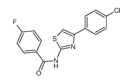 N-[4-(4-chlorophenyl)-1,3-thiazol-2-yl]-4-fluorobenzamide Structure