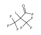 α-iodohexafluoroisobutyryl fluoride Structure