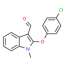 2-(4-Chlorophenoxy)-1-methyl-1H-indole-3-carbaldehyde图片