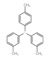 bis(3-methylphenyl)-(4-methylphenyl)phosphane structure