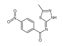 N-(5-methyl-1,3,4-thiadiazol-2-yl)-4-nitrobenzamide Structure