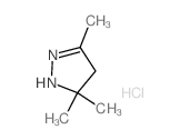 1H-Pyrazole,4,5-dihydro-3,5,5-trimethyl-, hydrochloride (1:1) Structure