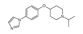 4-(4-imidazol-1-ylphenoxy)-1-propan-2-ylpiperidine Structure