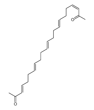 docosa-3,7,11,15,19-pentaene-2,21-dione Structure