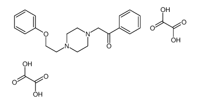 oxalic acid,2-[4-(2-phenoxyethyl)piperazin-1-yl]-1-phenylethanone Structure