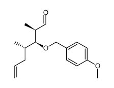 (2R,3S,4S)-3-((4-methoxybenzyl)oxy)-2,4-dimethylhept-6-enal Structure