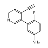 3-(5-amino-2-fluorophenyl)pyridine-4-carbonitrile Structure