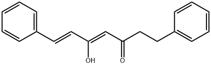 (4Z,6E)-5-Hydroxy-1,7-
diphenylhepta-4,6-dien-3-one Structure