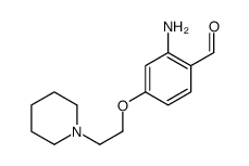 2-amino-4-(2-piperidin-1-ylethoxy)benzaldehyde结构式