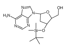 3'-O-(tert-butyldimethylsilyl)-2'-deoxyadenosine Structure