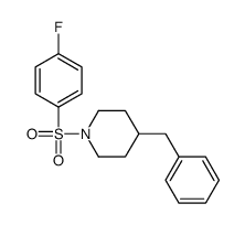 4-benzyl-1-(4-fluorophenyl)sulfonylpiperidine结构式