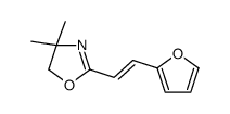 2-[(E)-2-(furan-2-yl)ethenyl]-4,4-dimethyl-5H-1,3-oxazole结构式