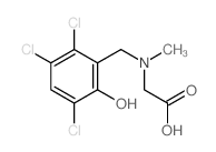 2-[methyl-[(2,3,5-trichloro-6-hydroxy-phenyl)methyl]amino]acetic acid结构式