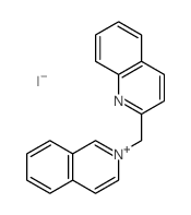 Isoquinolinium,2-(2-quinolinylmethyl)-, iodide (1:1)结构式