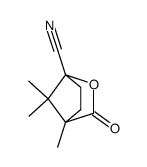 4,7,7,-trimethyl-3-oxo-2-oxa-norbornane-1-carboxylic acid nitrile, (nitrile of ω-camphanoic acid ) Structure