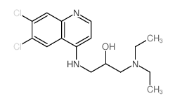 1-[(6,7-dichloroquinolin-4-yl)amino]-3-diethylamino-propan-2-ol picture