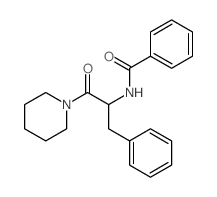 N-[1-oxo-3-phenyl-1-(1-piperidyl)propan-2-yl]benzamide Structure