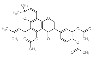 pomiferin, triacetate Structure