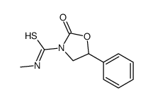 N-methyl-2-oxo-5-phenyl-1,3-oxazolidine-3-carbothioamide结构式