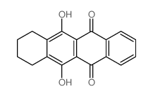 6,11-dihydroxy-7,8,9,10-tetrahydrotetracene-5,12-dione Structure