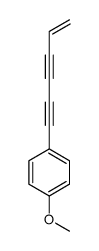 1-hex-5-en-1,3-diynyl-4-methoxybenzene Structure