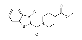 4-Piperidinecarboxylicacid,1-[(3-chlorobenzo[b]thien-2-yl)carbonyl]-,methylester(9CI) picture