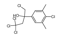 4-chloro-α-(chloromethyl)-3,5-dimethyl-α-(2,2,2-trichloroethyl)benzenemethanol结构式