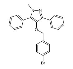 4-[(4-bromophenyl)methoxy]-1-methyl-3,5-diphenylpyrazole Structure