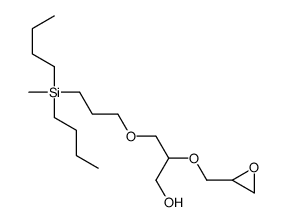 3-[3-[dibutyl(methyl)silyl]propoxy]-2-(oxiran-2-ylmethoxy)propan-1-ol结构式