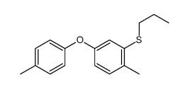 1-methyl-4-(4-methylphenoxy)-2-propylsulfanylbenzene结构式