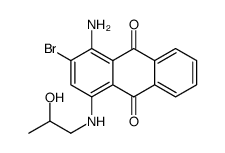 1-amino-2-bromo-4-(2-hydroxypropylamino)anthracene-9,10-dione结构式