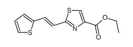 ethyl 2-(2-thiophen-2-ylethenyl)-1,3-thiazole-4-carboxylate结构式