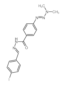 Benzoic acid,4-(3,3-dimethyl-1-triazen-1-yl)-, 2-[(4-iodophenyl)methylene]hydrazide结构式