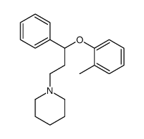 1-[3-(2-methylphenoxy)-3-phenylpropyl]piperidine结构式