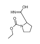 ethyl (2S)-2-carbamoylpyrrolidine-1-carboxylate Structure