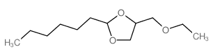 1,3-Dioxolane,4-(ethoxymethyl)-2-hexyl- structure