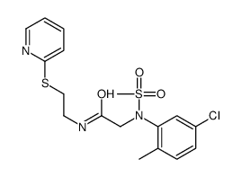 2-(5-chloro-2-methyl-N-methylsulfonylanilino)-N-(2-pyridin-2-ylsulfanylethyl)acetamide结构式