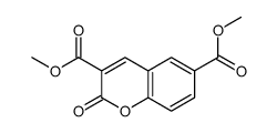 2-Oxo-α-chromene-3,6-dicarboxylic acid dimethyl ester结构式