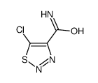 5-CHLORO-1,2,3-THIADIAZOLE-4-CARBOXAMIDE structure